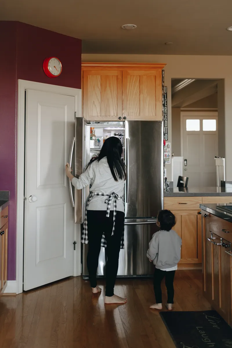 An organized family kitchen refrigerator tailored to household cooking habits and daily usage