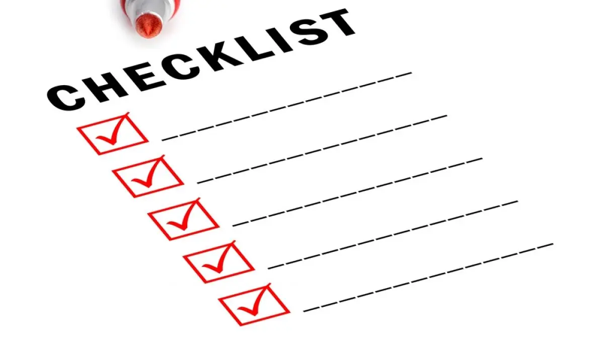 A quick reference checklist for maintaining kitchen countertops properly.