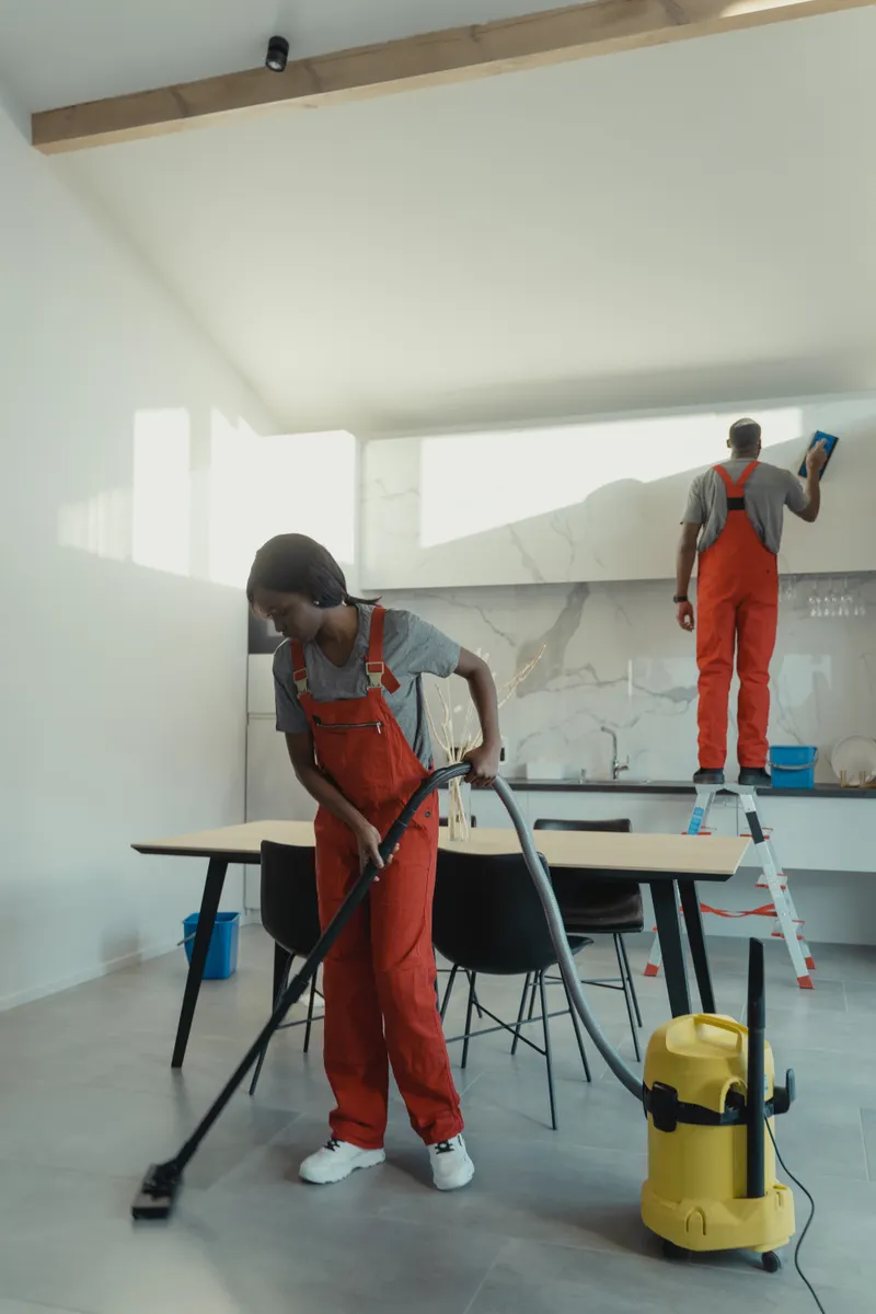 Table comparing costs, time, and effort for DIY vs. professional kitchen cleaning services.